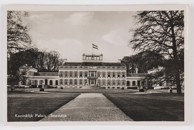 18092 Gezicht op het Paleis Soestdijk te Soestdijk (gemeente Baarn).